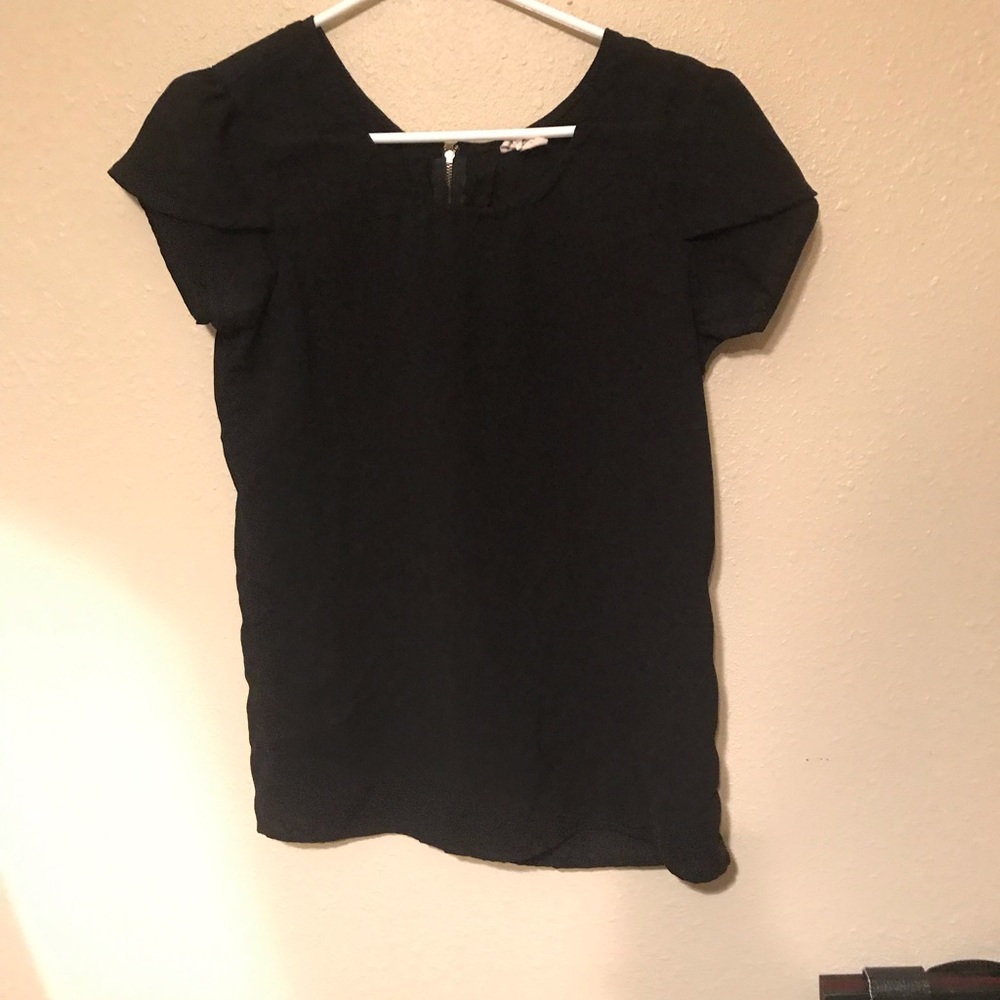 Japna black polyester shirt